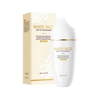White Rice Niacinamide Toner Hydrating Moisturizing Brightening Locking In Moisture 120ml