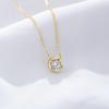 Exquisite Women's 925 Sterling Silver Filigree Zircon Diamond Clavicle Necklace