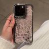 The New Firework Castle Silver Flake Sand Case Is Suitable for The Apple 16promax Transparent Iphone15 Advanced Protective Case