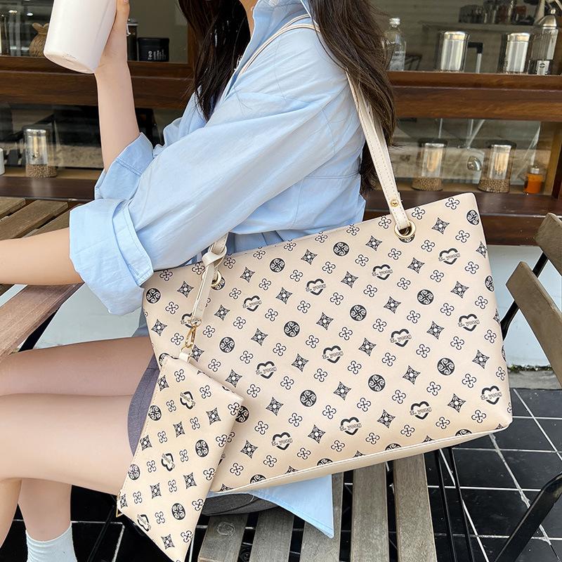 2023 Women's Large Capacity Two-Piece Shoulder and Handbag Set – European Tote Style
