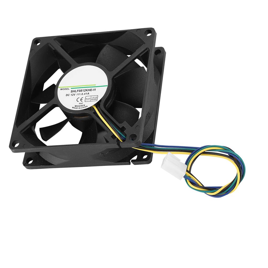 SHLF0812KHE 11 DC12V 0.41A 8CM 4Pin PWM Temperature Control Chassis Cooling Fan Cooler