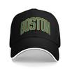 Summer Casual Baseball Cap Green Boston Running Hippie Hip Hop Hats For Couple Women Adjustable  Stylish Baseball Caps