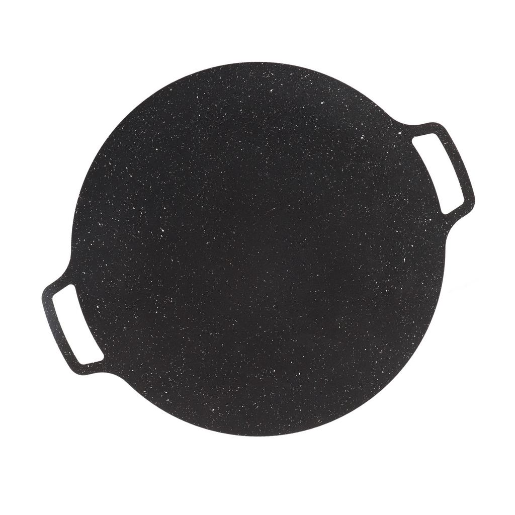 Okrągła patelnia grillowa BBQ z torbą do przechowywania Nieprzywierająca patelnia grillowa do grilla na kemping, do kuchni 36cm/14in