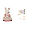 Sylvanian Families Schokoladenhase Mutter + Wäscheständer Set