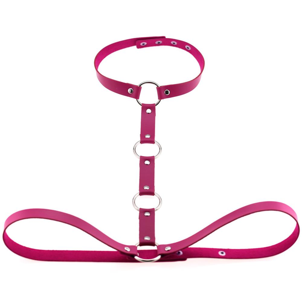 Vegan Leather Body Harness Sword Belt Cage Gothic Accessories  Women  Men Punk Goth Fashion Jewelry Cosplay Festival Outfit