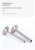 Stainless Steel Sausage Stuffer Tubes: 3-Piece Extended Funnel Set for Hog Casings