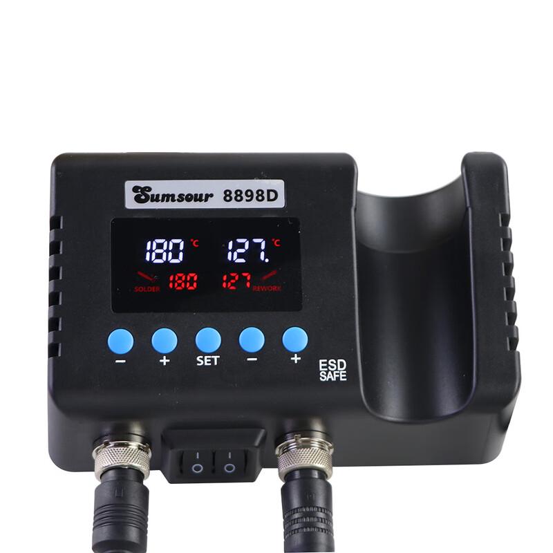 

Xuanzhizhun 8898D Dual Digital Adjustable Soldering Station CN plug (adapter included)