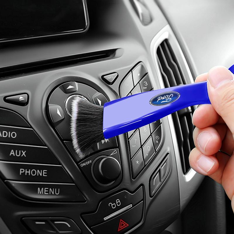 Car Air Conditioning Air Outlet Cleaning Dust Removal Soft Brush Cleaning Tool For Ford Focus Mondeo Kuga Fiesta MK7 Escort Explorer Edge 2 4 MK2 MK4