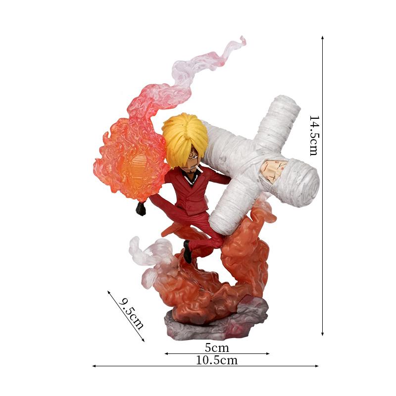 G5 Luffy Onishima Sanji Bandage Roronoa Zoro Model Doll Toy Cartoon Desktop Collection Gifts