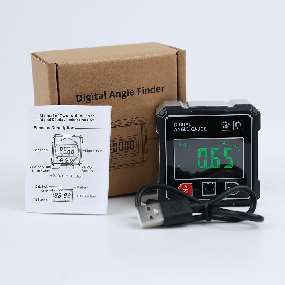 New Dual-Laser Digital Inclinometer with Strong Magnetic Base for Accurate Angle Measurements