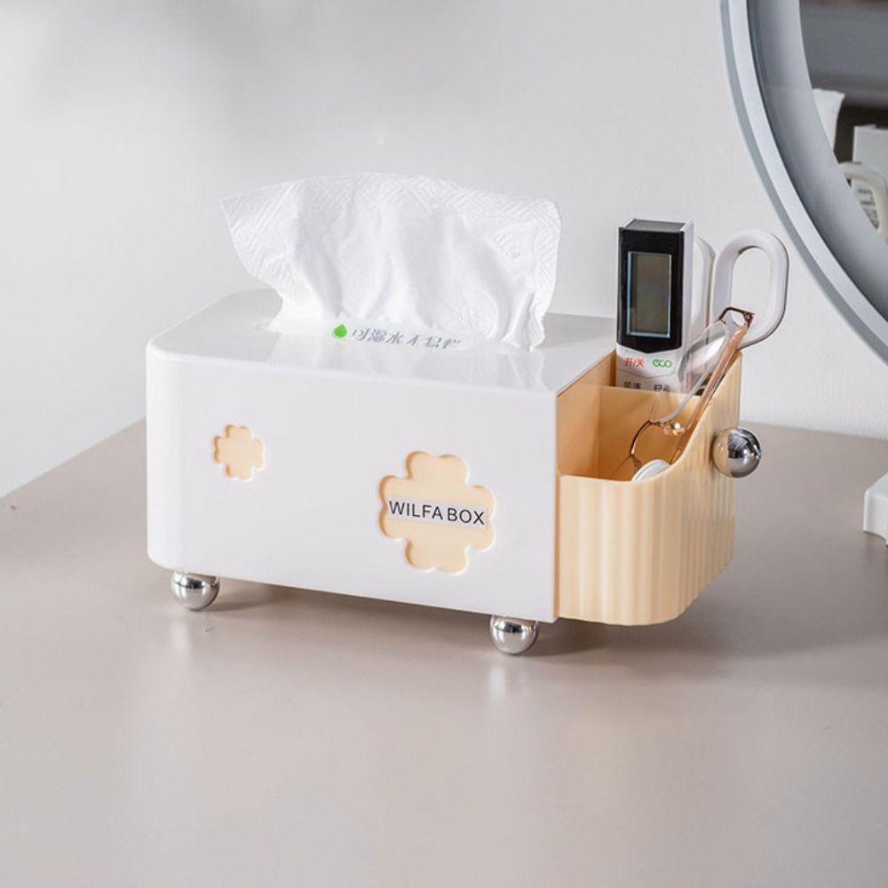 Large Capacity Desktop Storage Box Space Saving Napkin Dispenser Creative Tissue Box  Office