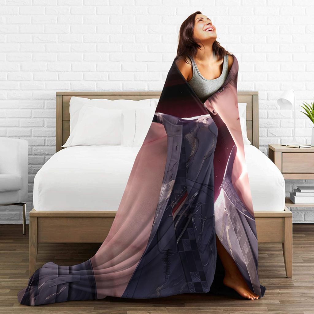 Super Soft Love and Deepspace Zayne Throw Blanket Premium Flannel Fleece Lightweight Blanket Cozy Fluffy Bedspread All Season