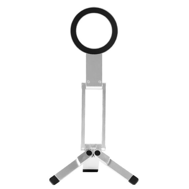 8mm Ultra Thin Magnetic Phone Stand Foldable Tripod Adjustable Angle Desktop Cellphone Holder
