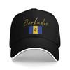 Women Unisex Barbados Flag Outdoor Hat Adjustable Cap New Baseball Cap Snapback Hats
