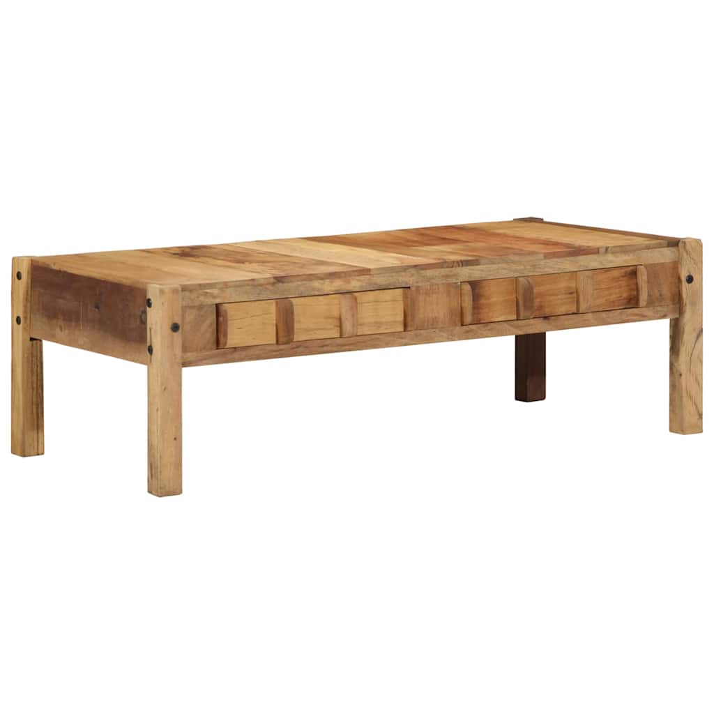 Coffee Table Brown 110 X 54 X 35 Cm Solid Upcycled Wood