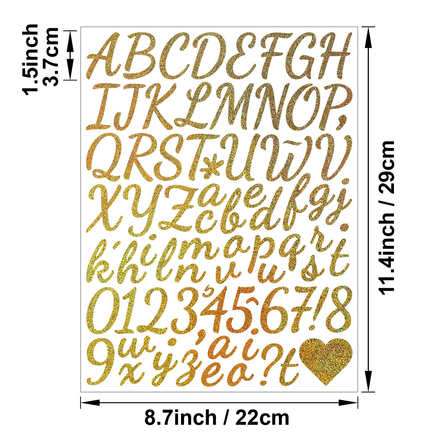 

1,5-дюймовая наклейка с буквой Пески Блестящая Праздничная Свадебная Вечеринка Цветы Подарок Сделай сам Наклейка с английской буквой