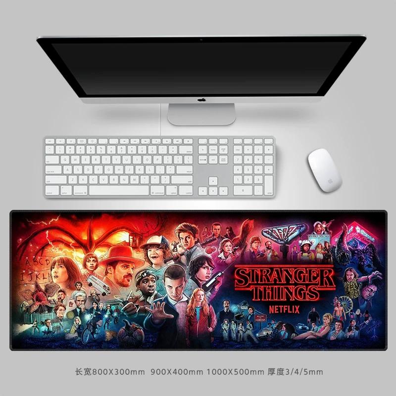 Tappetino per Mouse in Pelle di StrangerThings di Alta Qualità, Pad per Tastiera Computer Periferico, Dimensioni Grandi, Scrivania Antiscivolo Impermeabile, Pa Dcreativo Periferica TV Americana