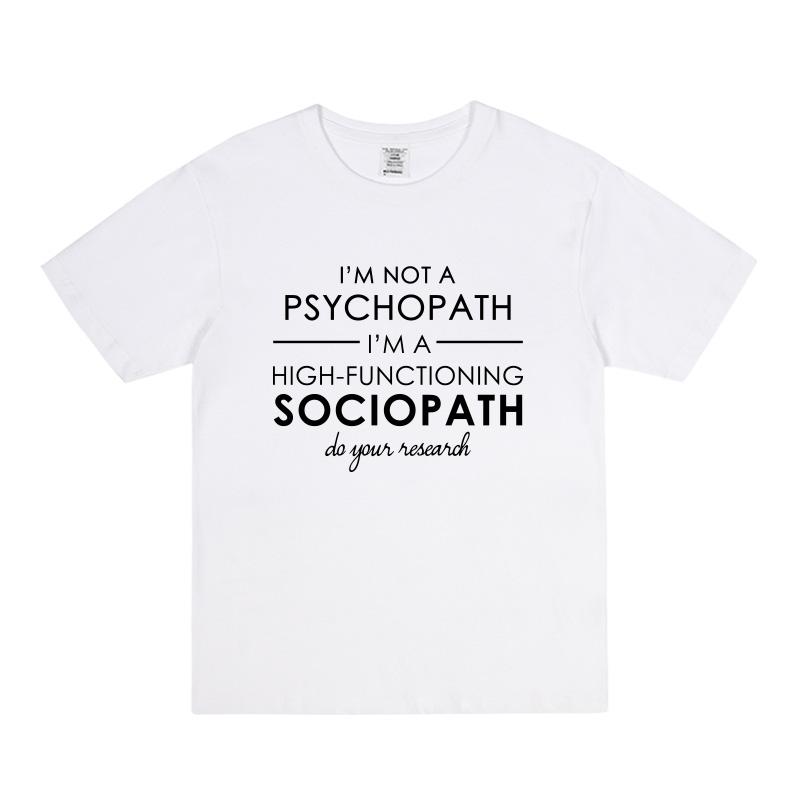 

Футболка с принтом «Шерлок, я не психопат, я высокий» Футболка с коротким рукавом для мужчин и женщин Мужская уличная одежда XXXXXL