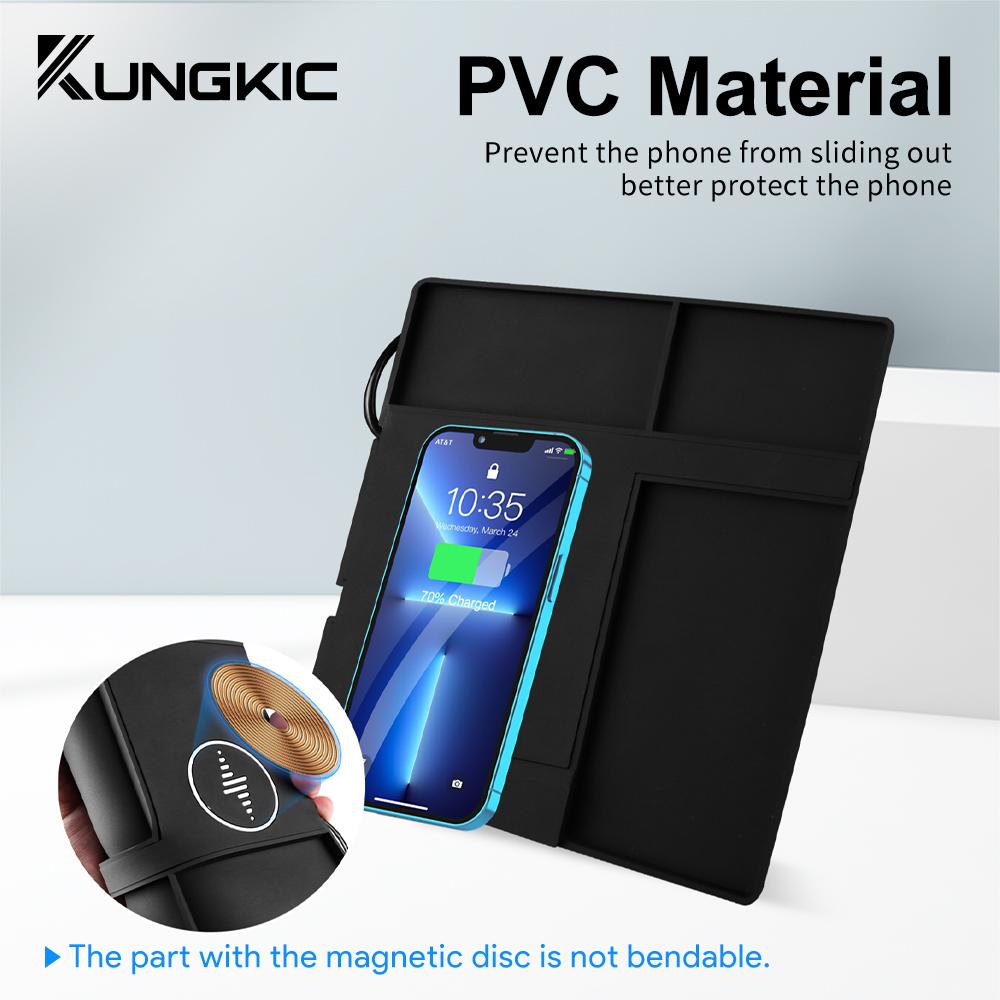 For Hyundai Elantra SEL Avante CN7 2021 2022 2023 2024 15W Car Wireless Charger Mobile Phone Fast Charging Holder PVC Accessory