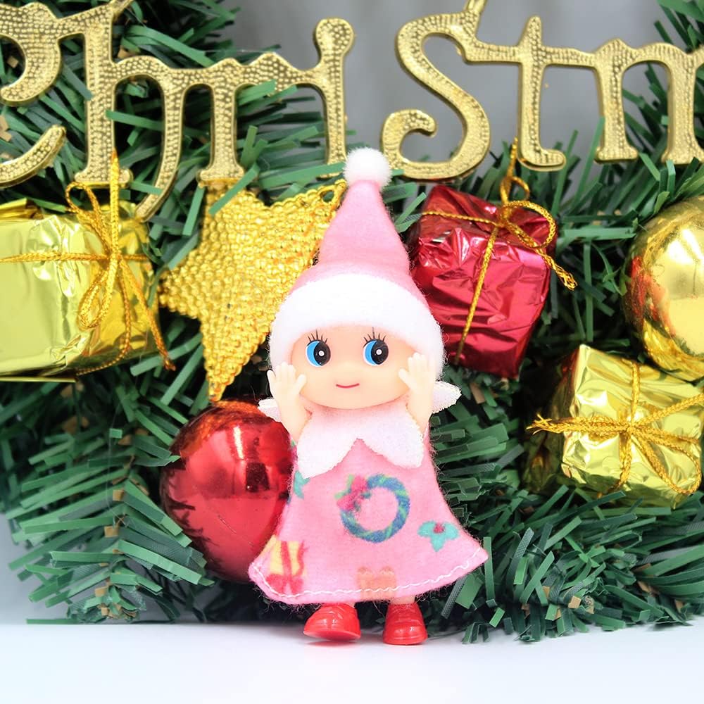 Elf Doll Plush Dolls Elf Tiny Christmas Elves Christmas Novelty Toys Elf Accessories for Girls and Boys Holiday Decorations