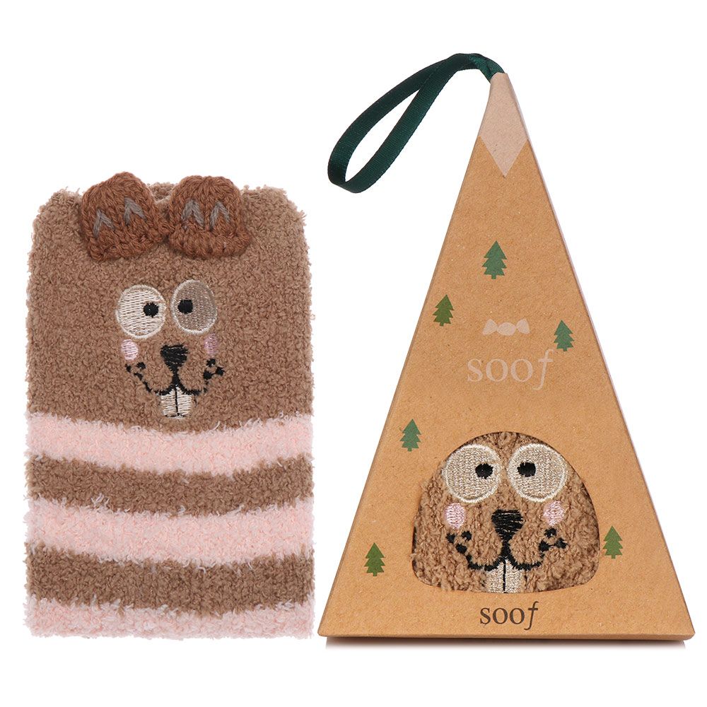 Chaussettes 3D Antidérapantes Moelleuses Hiver Chaud Cadeau avec Boîte Chaussette de Sol Polaire Corail Chaussettes de Noël