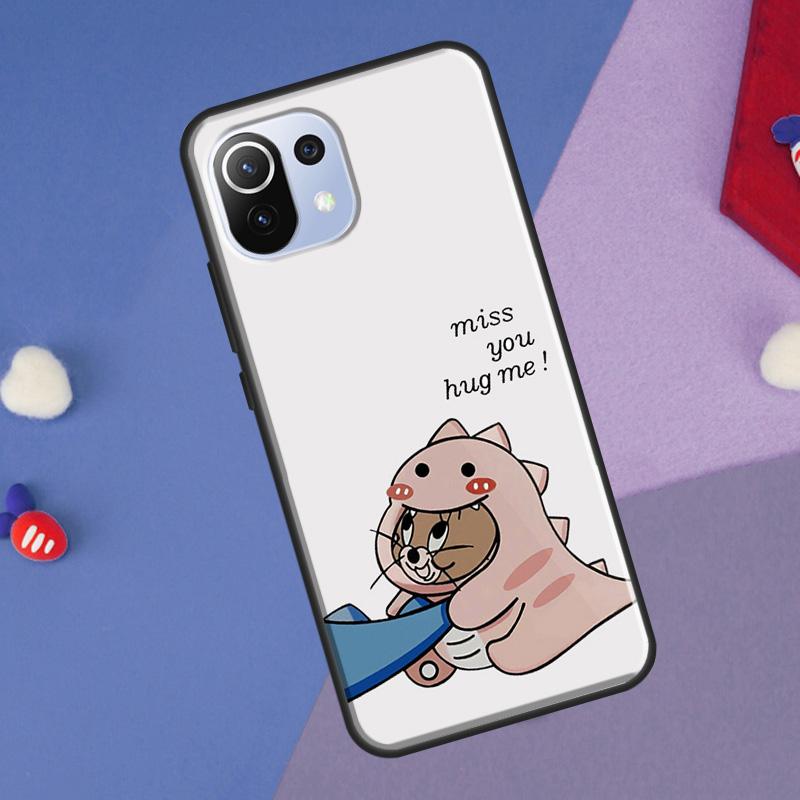 Couple Matching Cute Dinosaur Cover For Xiaomi 14 Ultra 13 11T 12T 13T 14T Pro POCO X7 X6 Pro X3 X5 F3 F5 M6 F6 Pro Case