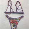 Reversible Zip Bikini Set: Triangle Cup with Random Print - Women's Sexy Swimwear