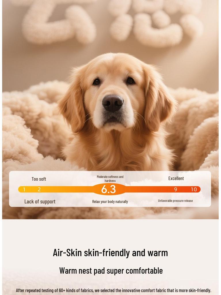 Autumn & Winter Deep Sleep Pet Bed for Large Dogs & Cats