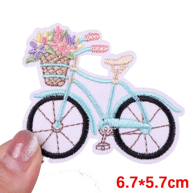 Hats Sew /Ironing Embroidered Patches Cartoon /Mushroom Planet Patch Iron On Patches For Clothing Thermoadhesive Patches Sew Badge