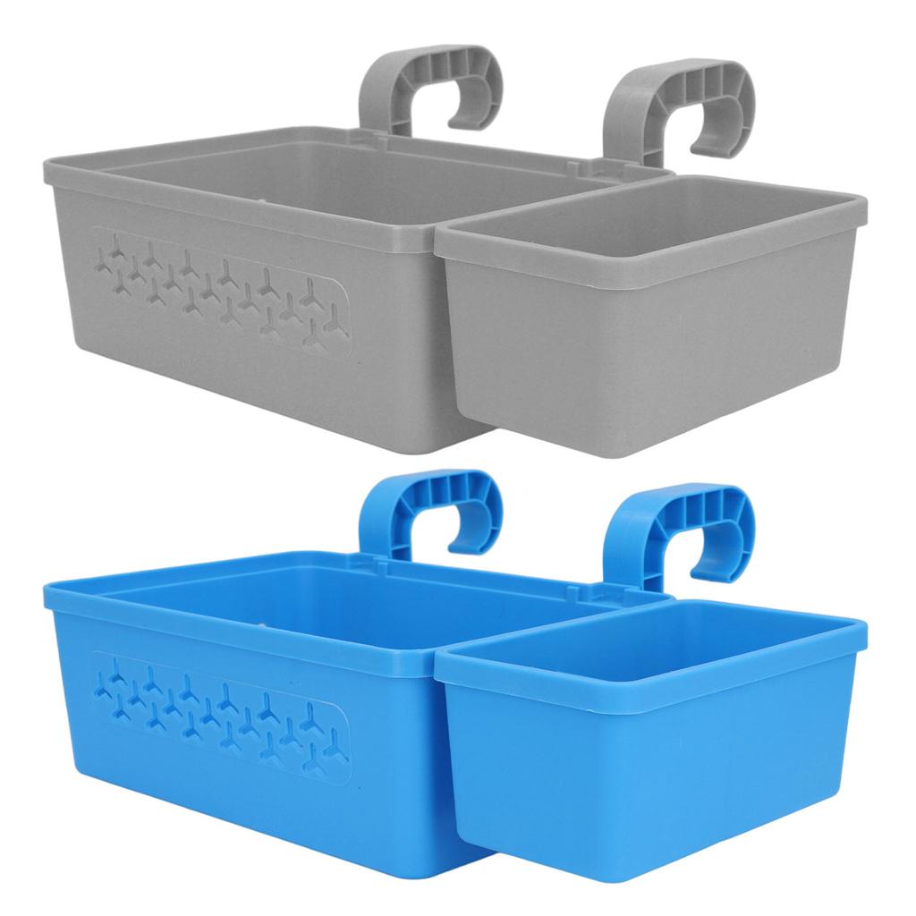 Poolside Storage Basket Thickened Swimming Pool Hanging Basket with Cup Holder for 2.3in Or Less Top