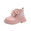 New autumn and winter girls' Martin boots, children's soft-soled leather short boots, low-cut short boots for young girls