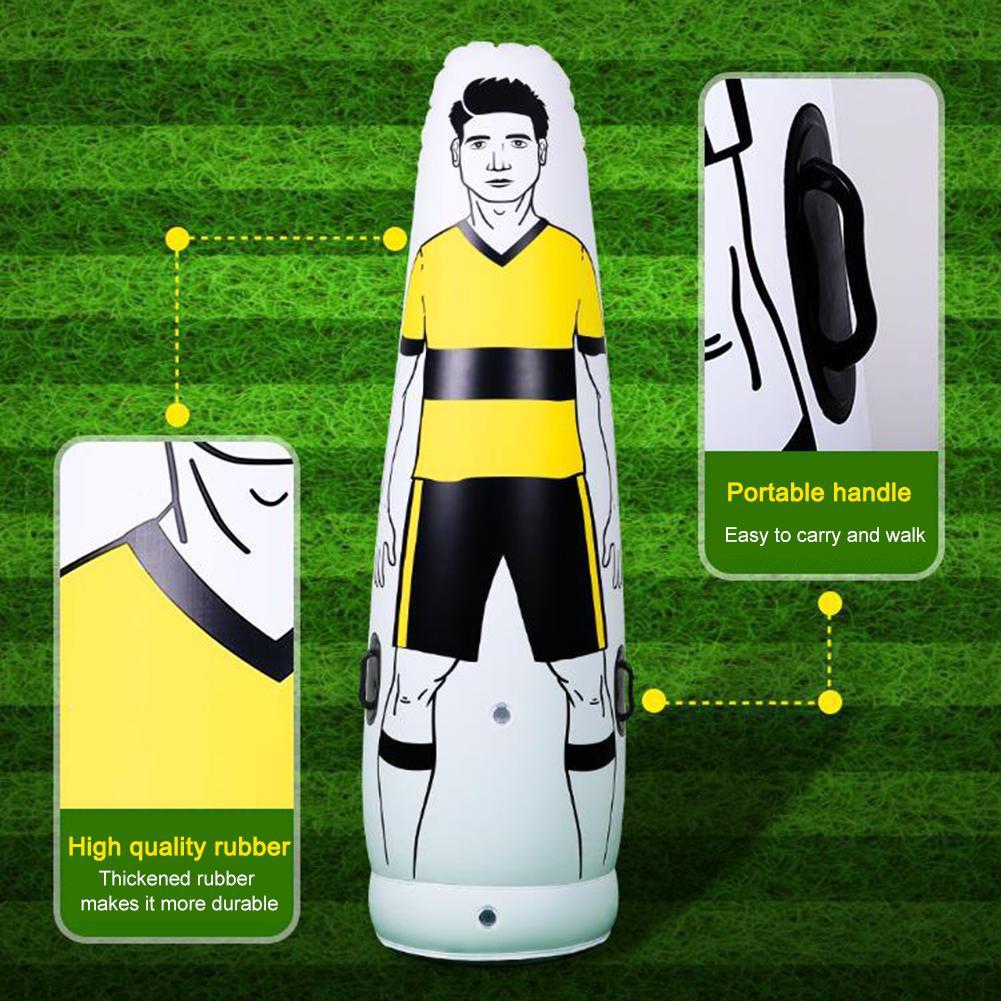 160CM Air Soccer Training Dummy PVC Shield for Adult Lightweight Foldable Family Soccer Practice Football Accessories