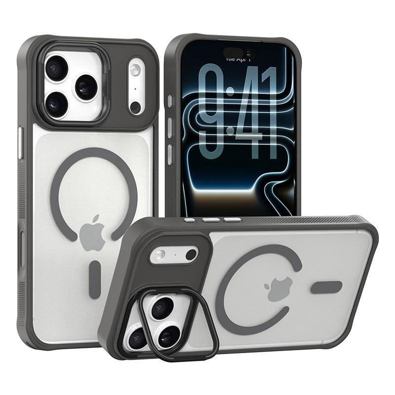 Skin feel bracket Apple 11 mobile phone case iphone11promax/11/11 matte magnetic suction simple protective case