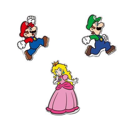 Super Mario Character Magnets (14 Pieces) Candy Toys/Chewing Gum (Super Mario)