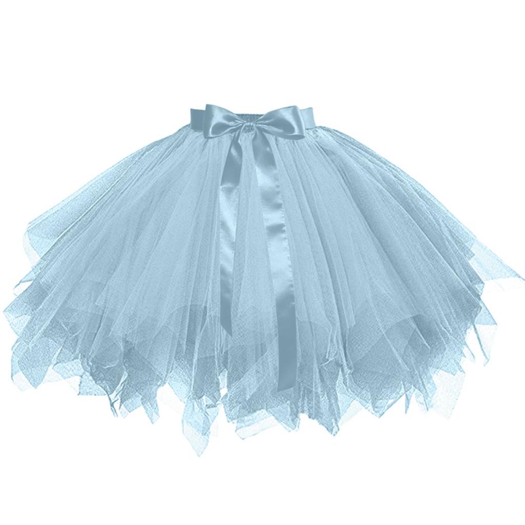 Women's Skirt Boneless Skirt Mesh Lace-Up Skirt