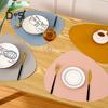 Kolorowa podkładka zachodnia, owalna, odporna na ciepło, łatwa w czyszczeniu, kuchenna podkładka ochronna na stół w jadalni