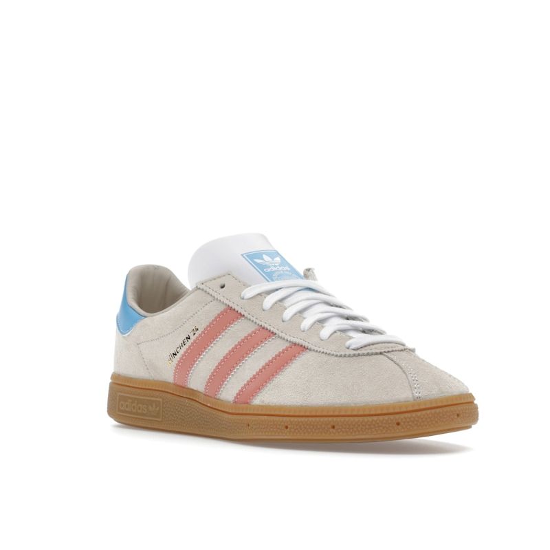 adidas Munchen 24 White Clay Blue Burst Unisex Sneakers Cream Wonder-White Wonder-Clay IG6282