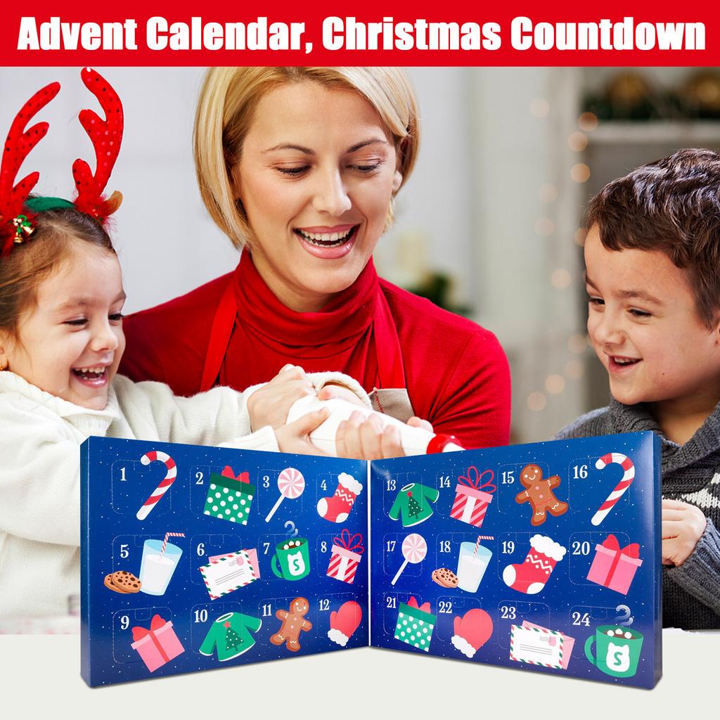 Spielzeug Weihnachts-Countdown-Kalender, 24-Tage-Countdown Weihnachts-Countdown-Kalender, Kindergeschenk