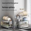 Stainless Steel Multi-functional Kitchen Dish and Bowl Storage Rack