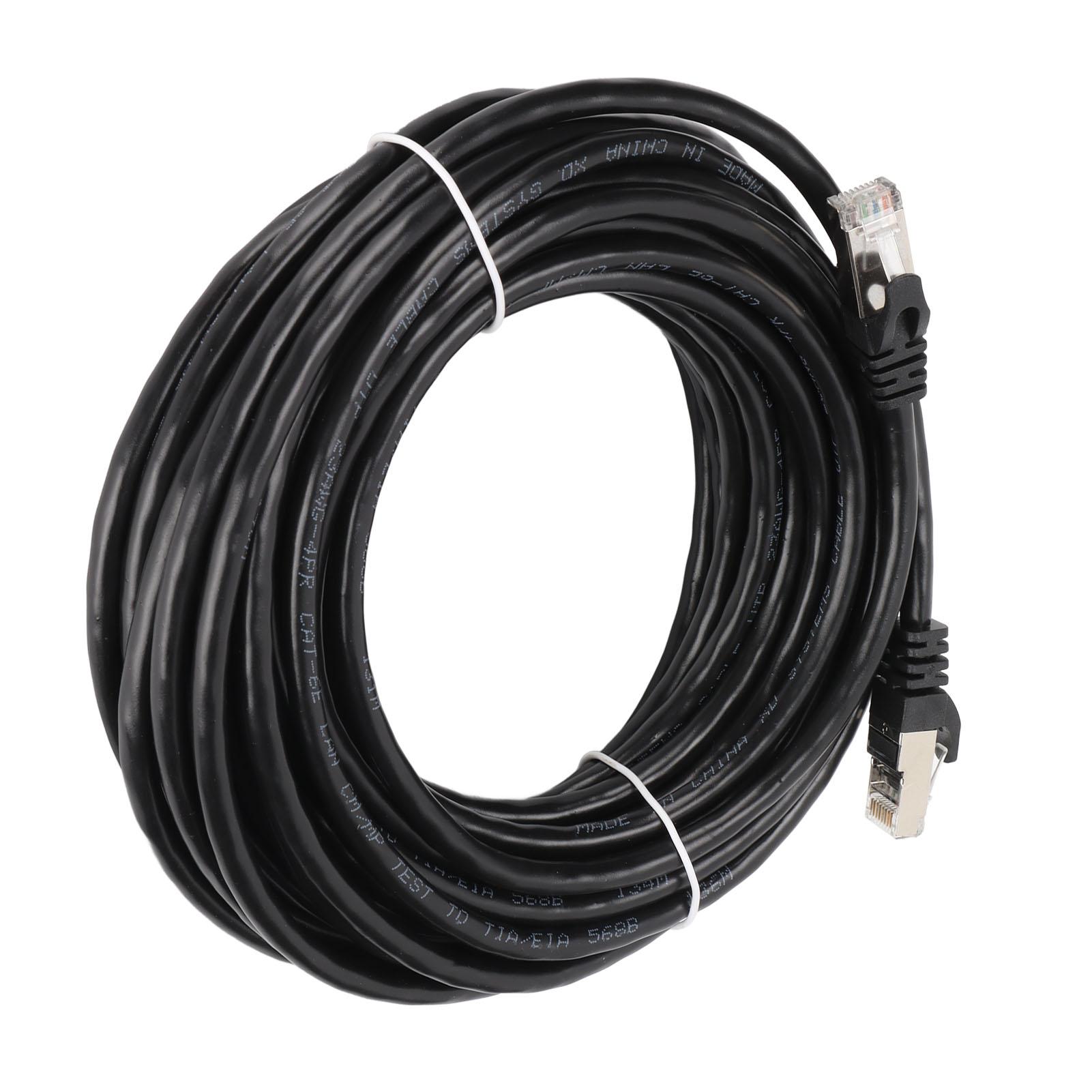 

Cat 6 Ethernet Cable EMI Protection Low Return Loss 10Gbps High Speed RJ 45 Connector Internet Cord for PC 10 meters 1000cm/32.8ft