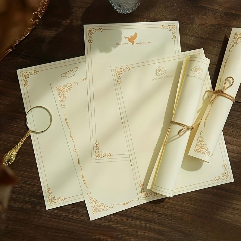 20 Stück Retro-Briefpapier für europäische Literatur, kreative Briefunterschrift, B5, handgeschriebenes Liebesbriefgeständnis, romantisches Geständnis, Paargeschenke, 20 Stück