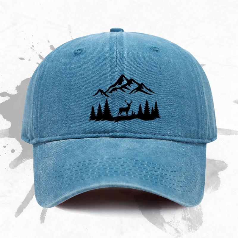 Cappellino da Baseball Regolabile con Stampa Montagna Foresta Leggero Stampato Cappello da Donna Natura Uomo alla Moda un Ideale