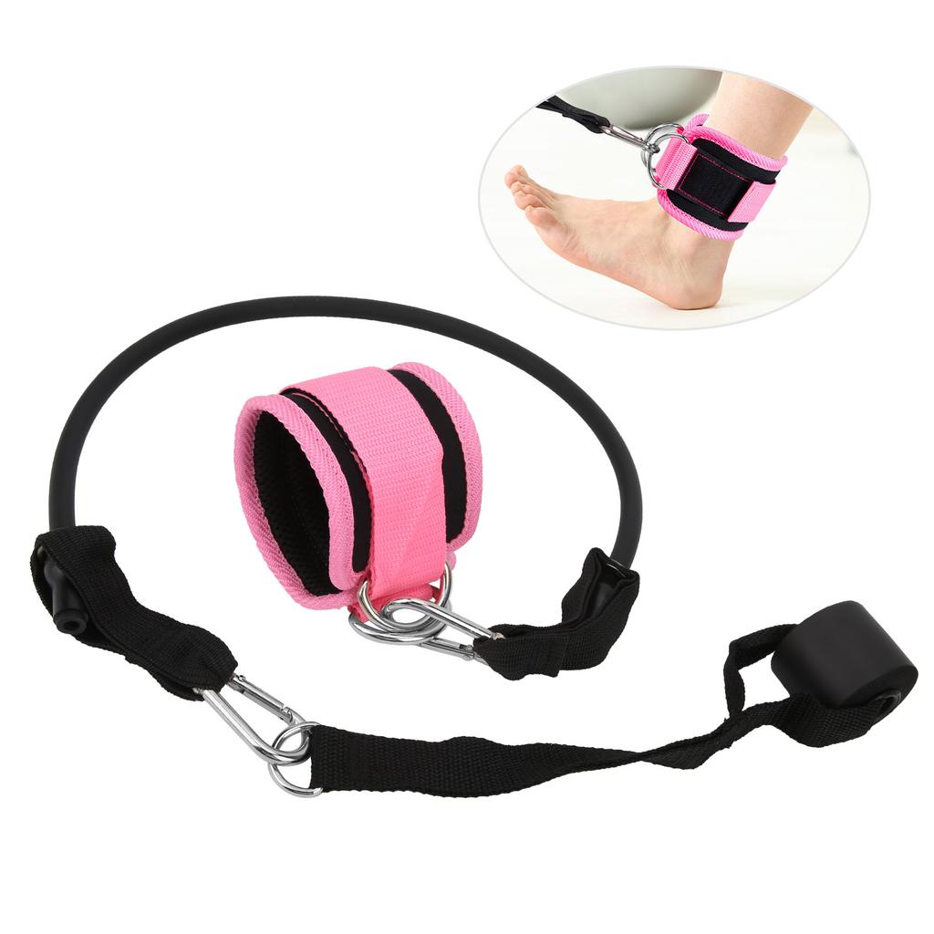 Ankle Strap Set Double Metal DRing Fitness Ankle Strap for Legs Butt and   Exercise(Pink Set )