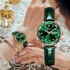 Diamond-Shaped Women's Quartz Watch with Leather Strap, Waterproof, and Suitable for Students and Couples.