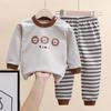 Children's Cotton Pajama Set: Boys' Autumn/Winter Underwear, Tops & Trousers