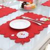 Christmas Decoration Tableware Placemat Kitchen Dinning Bowl Pad Mat Home Table Decor Accessories