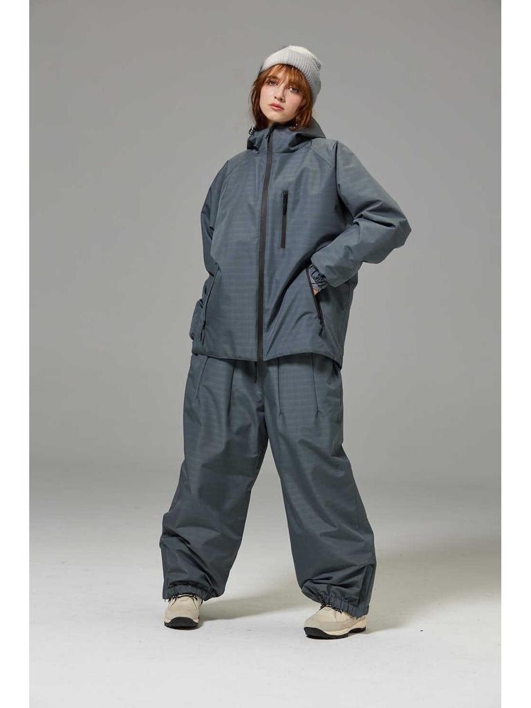 Unisex Windproof Waterproof Loose Fit Ski & Snowboard Suit Set