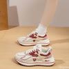 Frühlings- und Herbstmode Neue Damen-Freizeit-Sportschuhe Trendige Vielseitige Atmungsaktive Schuhe mit Höhenabsatz für Damen
