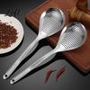 Non-deforming Hot Pot Utensil Stainless Steel Kitchen Strainer Skimmer Large Deep Mesh Spoon for Noodles Frying High Temperature Resistant