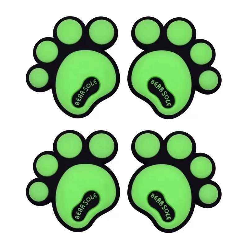 4Pcs Cute bear's-paw Car Door Edge Guard Strip Scratch Protector Anti-collision Corner Bumper Protective Sticker Decoration